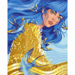 Товари для малювання - Картина за номерами Brushme Вона — Україна (BS53735)