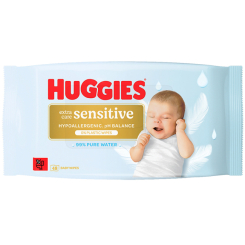 Пеленки и салфетки - Влажные салфетки Huggies Extra Care Sensitive 48 шт (5029053585543)