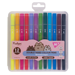 Канцтовары - Фломастеры Yes Pusheen двусторонние 12 цветов (650573) Канцтовары - Фломастеры Yes Pusheen двусторонние 12 цветов (650573)