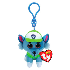 М’які іграшки-брелоки - М'яка іграшка TY Paw Patrol Пес Роккі з кліпсою (41279)