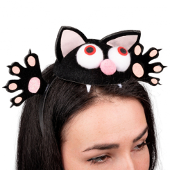 Аксессуары для праздников - Обруч Yes! Fun Хэллоуин Crazy Cat (974513)