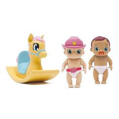 Игрушечные наборы - Игровой набор Baby Secrets Пупсы с коньком-каталкой (77022)