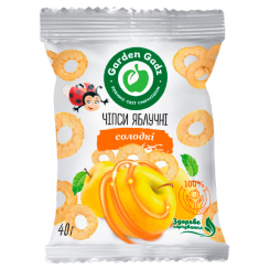 Солодощі - Чіпси яблучні Garden Gadz солодкі 40 г (4820240850090)