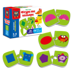 Пазли - Настільна міні-гра Vladi Toys Форми і кольори українською (VT5111-08)