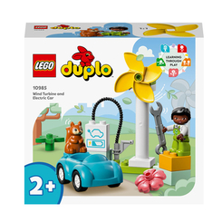 Конструкторы LEGO - Конструктор LEGO DUPLO Ветровая турбина и электромобиль (10985)