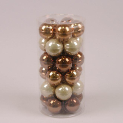 Аксесуари для свят - Кульки скляні Flora D-5,7 см. 30 шт(44580) (MR35715)