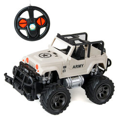 Радиоуправляемые модели - Автомодель Shantou Jinxing Джип на радиоуправлении 1:24 бежевая (6142-3)