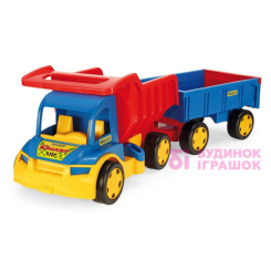 Транспорт і спецтехніка - Вантажівка гігант + іграшка візок (65100)