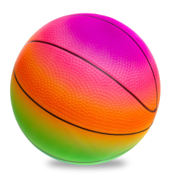 Спортивные активные игры - Мяч баскетбольный LEGEND BA-1900  Радужный