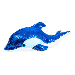 Мягкие животные - Мягкая игрушка Fancy Дельфин с паетками 39 см (DIN01)
