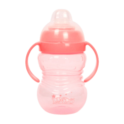 Товари для догляду - Поїльник Lindo з силіконовим носиком рожевий (8850216007049)