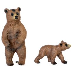 Фігурки тварин - Набір фігурок Kids Team Сафарі Ведмедиця на задніх лапах з ведмежам (Q9899-A37/1)