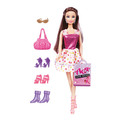 Куклы - Игровой набор Ася Люблю обувь Брюнетка 28 см (35134)