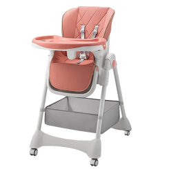 Товары по уходу - Детский стульчик для кормления складной Bestbaby BS-806 Персиковый (11098-63099)