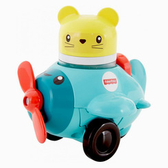 Машинки для малюків - Розвивальна іграшка Fisher-Price Звірята на машинках Літак (FVC74/FVC72)