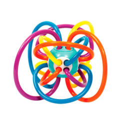 Погремушки, прорезыватели - Прорезыватель Lindo Монтессори сине-оранжевый (4890210004136)