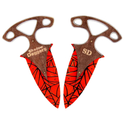 Холодное и метательное оружие - Ножи тычковые Mic CS GO Crimson Web (DAG-S) (160452)