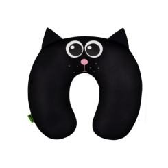 Подушки - М'яка іграшка підголівник Кіт чорний Expetro (P-003) (P-005a)