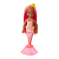 Ляльки - Лялька Barbie Dreamtopia Русалочка Челсі і друзі темно-рожеве волосся (GJJ85/GJJ87)