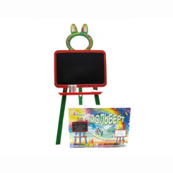 Дитячі меблі - Дитячий мольберт для малювання Doloni 110-130 з аксесуарами оранжево-зелений 013777/3