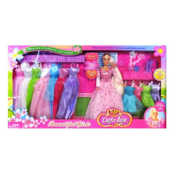 Ляльки - Дитяча лялька із набором одягу Defa 8027 440х75 мм Різнокольоровий
