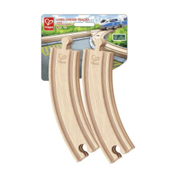 Железные дороги и поезда - Набор для железной дороги Hape длинные изогнутые рельсы 4 шт (E3777) Железные дороги и поезда - Набор для железной дороги Hape длинные изогнутые рельсы 4 шт (E3777)