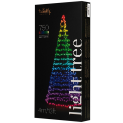 Меблі для геймерів - ​Гірлянда Smart LED Twinkly Light tree RGBW 750 IP44 висота 4м (TWP750SPP-BEU)