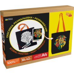 Наборы для творчества - Набор для творчества Rosa Talent Экосумка-раскраска Неоновый лев (N0003658)