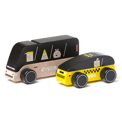 Машинки для малюків - Дерев'яні машинки Cubika Транспорт (15498) (4823056515498)