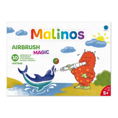 Канцтовари - Фломастери-аерографи Malinos Magic з трафаретами (MA-300964) (565084)