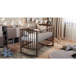 Детская мебель - Кровать детская Дубик-М Колиска на дуге БУК орех (30675131)