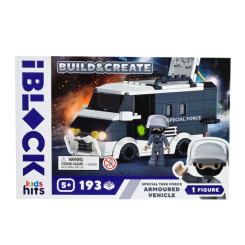 Конструкторы с уникальными деталями - Конструктор IBLOCK Build & create Armoured vehicle 193 детали (KH42/003/2)