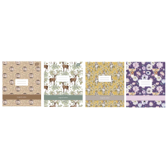 Канцтовари - Зошит Interdruk Magic forest в клітинку 24 аркуші в асортименті (324702)