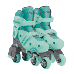 Ролики детские - Роликовые коньки Globber 2 в 1 мятно-зеленые 30-33 (783-206)