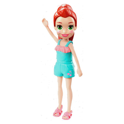Ляльки - Лялька Polly Pocket Trendy outfit Лiла у комбінезоні (GCD63/GDL00)