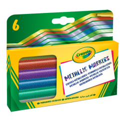 Канцтовари - Набір фломастерів Crayola Metallic 6 кольорів (58-8828)