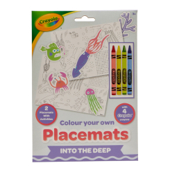 Товары для рисования - Набор для разрисовывания Crayola Подложки Подводный мир (15755-C)
