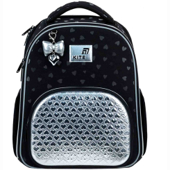 Рюкзаки и сумки - Рюкзак школьный каркасный Kite Education Black and Silver (K26-556M-2)