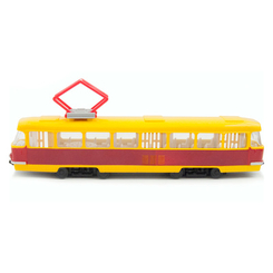 Транспорт и спецтехника - Игрушка Технопарк Трамвай BIG со светом и звуком на украинском языке (SB-17-18WB)