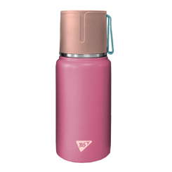 Пляшки для води - Термоc Yes Fusion рожевий з чашкою 420 мл (708208)