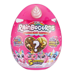 Мягкие животные - Мягкая игрушка-сюрприз Rainbocorns Sparkle heart surprise Реинбокорн-B (9204B)