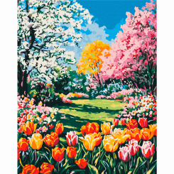 Товари для малювання - Картина за номерами Brushme Чарівність весни 40х50 см (BS54236)