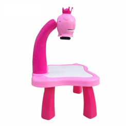 Детская мебель - Детский столик для рисования RIAS Projector Painting с проектором Pink (3_01476)