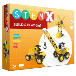 Конструктори з унікальними деталями - Конструктор StemX Build and play 8 в 1 (73322)