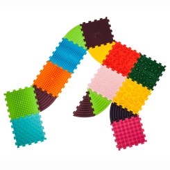 Развивающие коврики - Массажный коврик Ortek Пазлы 10 элементов + 6 треугольников (2000000127330)