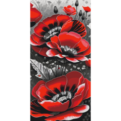 Товари для малювання - Картина за номерами Art Craft Червоні маки з металізованими фарбами 40 х 80 см (13092-AC) Товари для малювання - Картина за номерами Art Craft Червоні маки з металізованими фарбами 40 х 80 см (13092-AC)