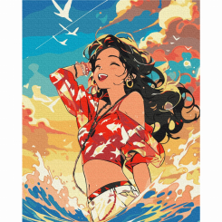 Товари для малювання - Картина за номерами Brushme В ритмі хвиль (BS53818)