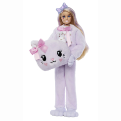 Куклы - Кукла Barbie Cutie Reveal  Милые бантики Котенок (JJP64)