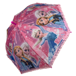 Парасольки і дощовики - Дитяча парасолька-тростина з принцесами та оборкамиPaolo Rossi рожевий 011-6