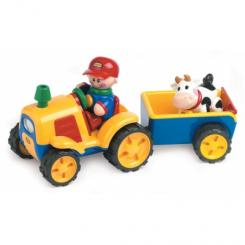 Машинки для малюків - Іграшка Трактор і трейлер Tolo Toys (89746)